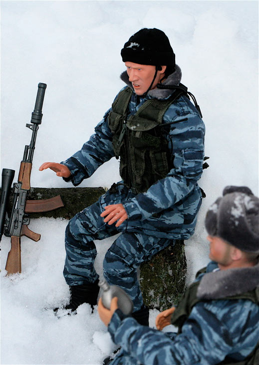 Разное: Питерский ОМОН в Чечне, Старые Атаги, 2002 , фото #6