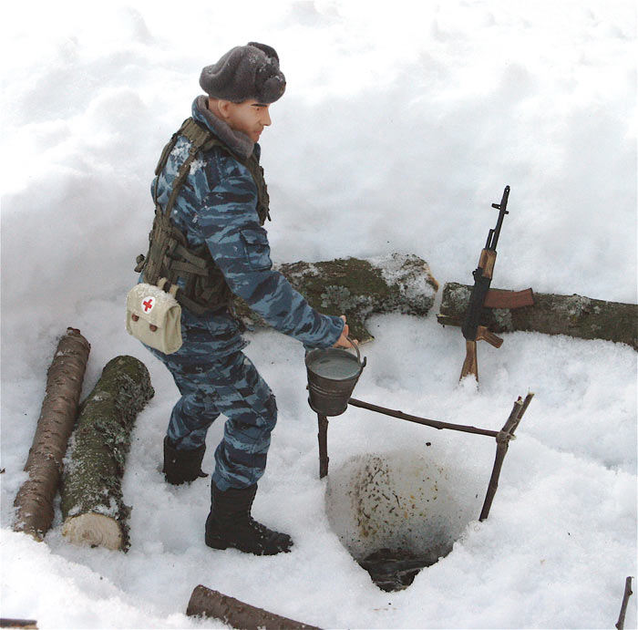 Miscellaneous: OMON troops, Chechnya, 2002, photo #8