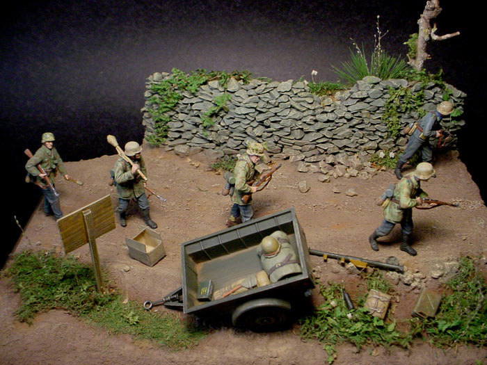 Диорамы и виньетки: 16-я полевая дивизия Люфтваффе, Нормандия, 1944, фото #1