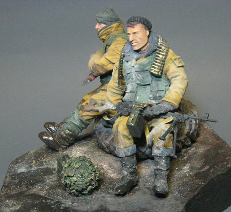 Dioramas and Vignettes: 33rd motorised infantry regt. troopers, Grozny, 1995, photo #1