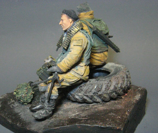 Dioramas and Vignettes: 33rd motorised infantry regt. troopers, Grozny, 1995, photo #2