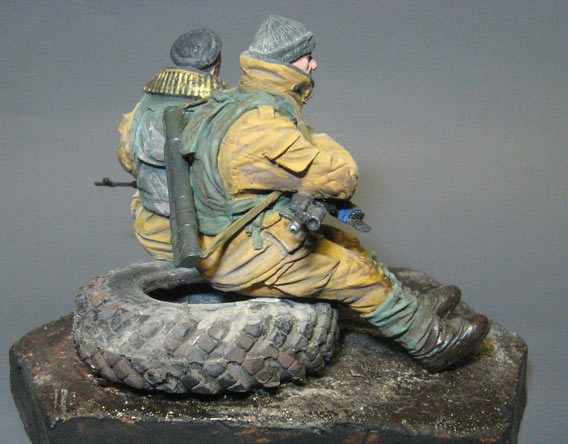 Dioramas and Vignettes: 33rd motorised infantry regt. troopers, Grozny, 1995, photo #4
