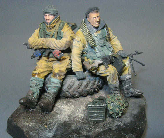 Dioramas and Vignettes: 33rd motorised infantry regt. troopers, Grozny, 1995, photo #7