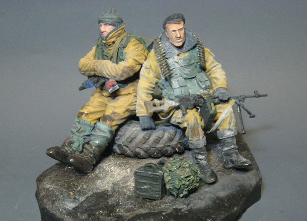 Dioramas and Vignettes: 33rd motorised infantry regt. troopers, Grozny, 1995