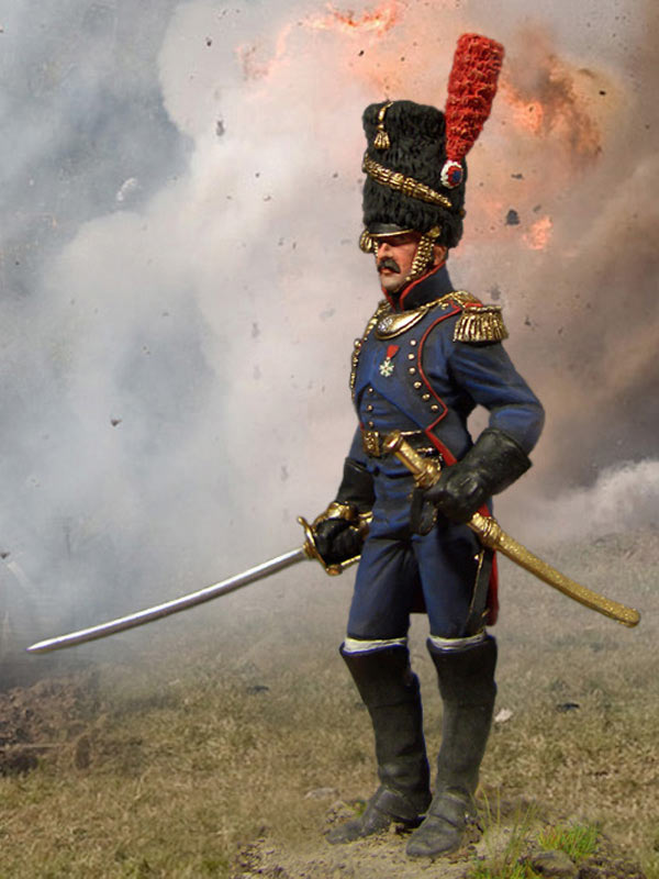 Фигурки: Офицер пешей артиллерии Императорской Гвардии (Франция, 1812 г.)., фото #1