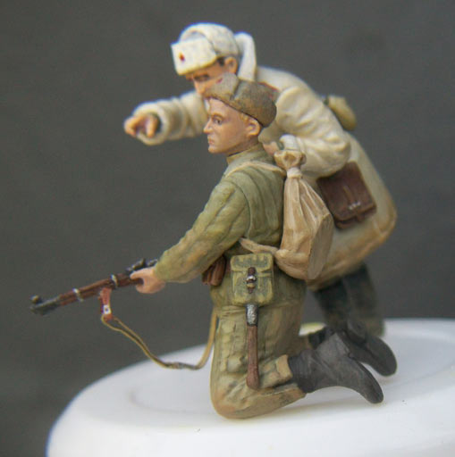 Figures: Red Army private and officer, photo #2