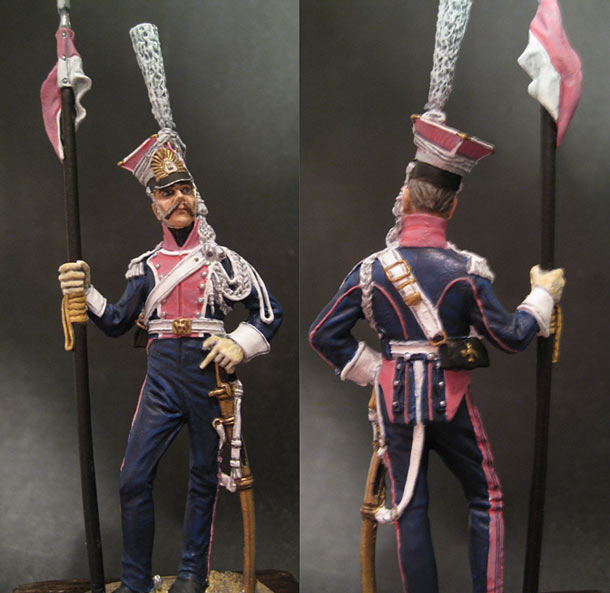 Фигурки: Лансер 1-го полка Императорской гвардии. Франция, 1811г.