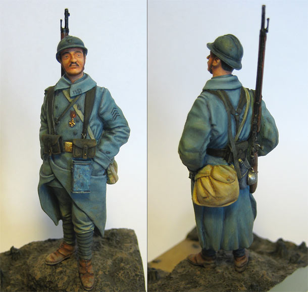 Figures: French infantryman, 1917