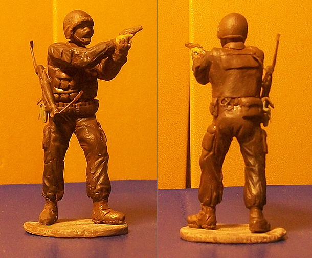 Sculpture: Russian special forces trooper