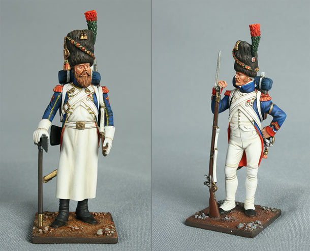 Figures: Foot chasseurs, Napoleon's Old Guard