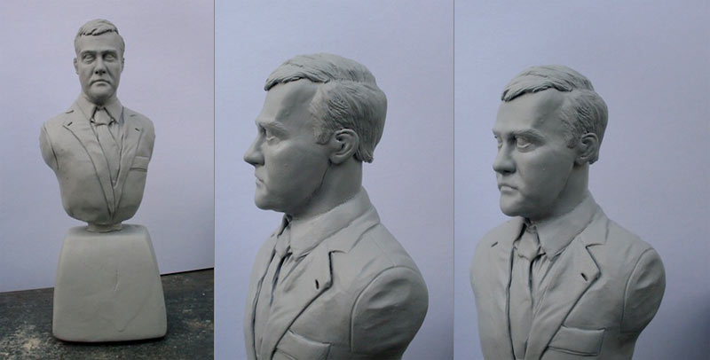 Sculpture: Dmitry Medvedev and Vladimir Putin, photo #1