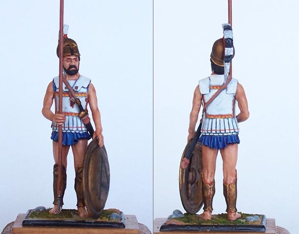 Figures: Athenian hoplite, I B.C.