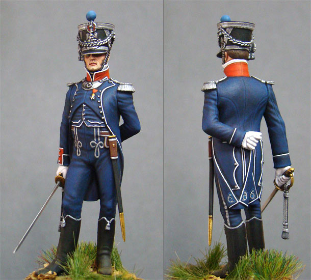 Figures: Officer, chasseurs company, 7th light infantry regt.