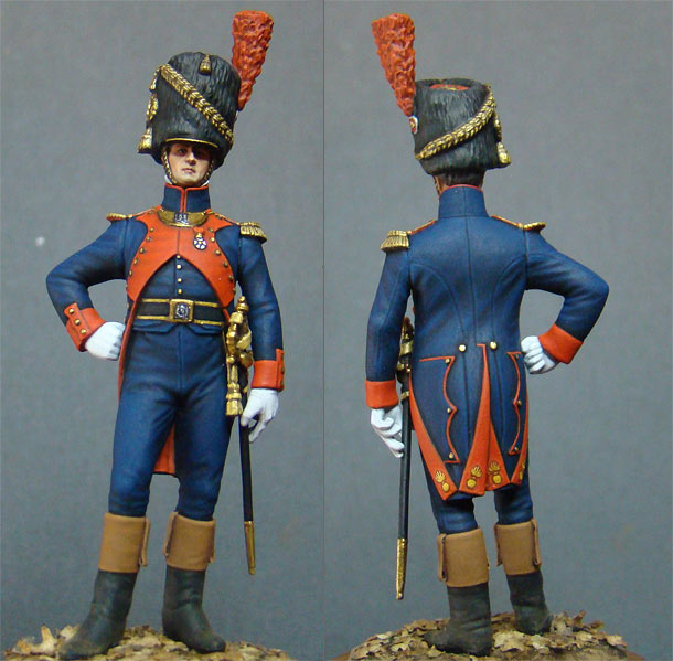 Figures: Officer, pontonier company, French Guard