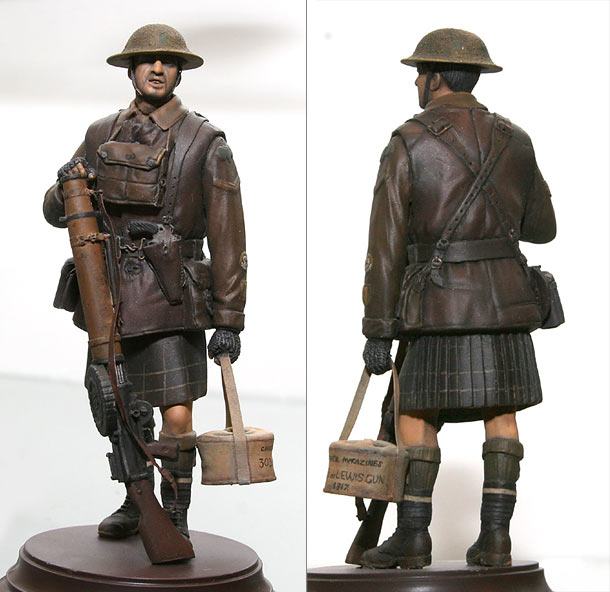 Figures: Scotch machine gunner, 1918
