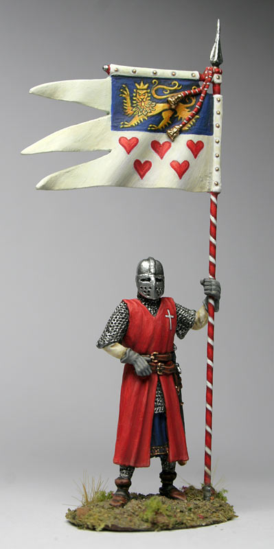 Фигурки: Датский рыцарь со штандартом принца Нильса I, фото #1
