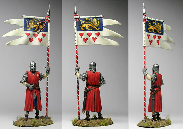 Фигурки: Датский рыцарь со штандартом принца Нильса I