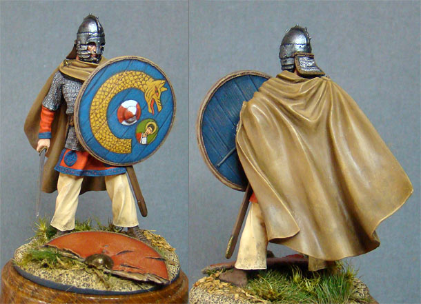 Figures: Roman warrior, late Empire