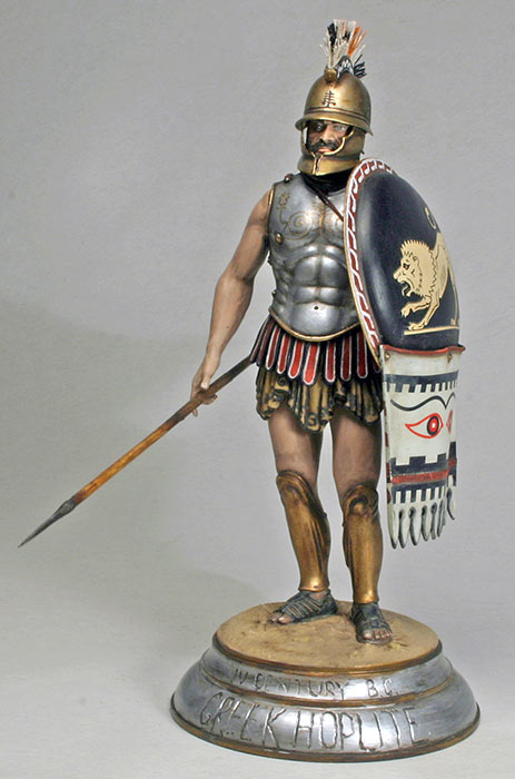 Figures: Greek hoplite, IV B.C., photo #2