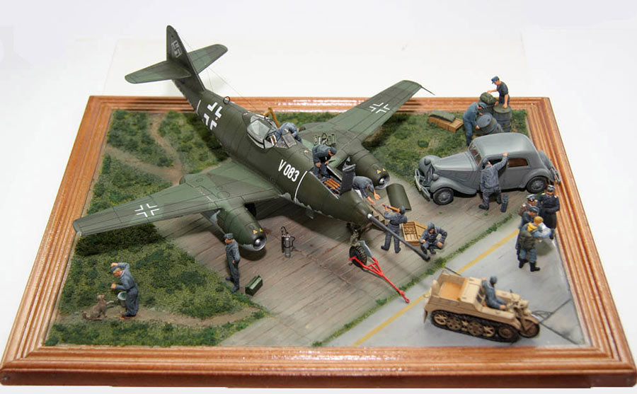 Dioramas and Vignettes: Preflight briefing. Me-262, photo #2