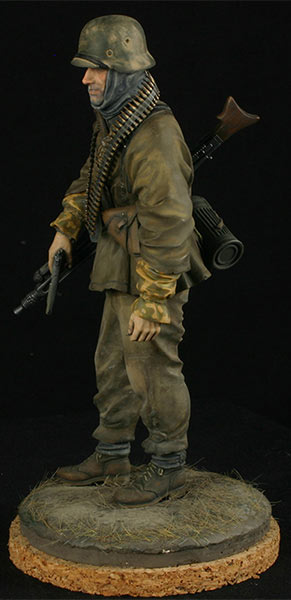 Figures: Machine gunner, Kampfgruppe Hansen. Ardennes, 1944, photo #2