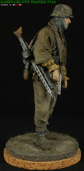 Figures: Machine gunner, Kampfgruppe Hansen. Ardennes, 1944, photo #6