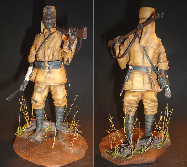 Фигурки: Аскари германской колониальной пехоты, 1915г.