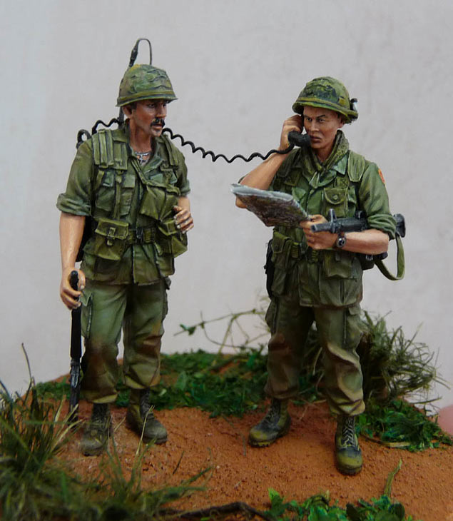 Figures: Officer and RTO. Vietnam ’68, photo #7
