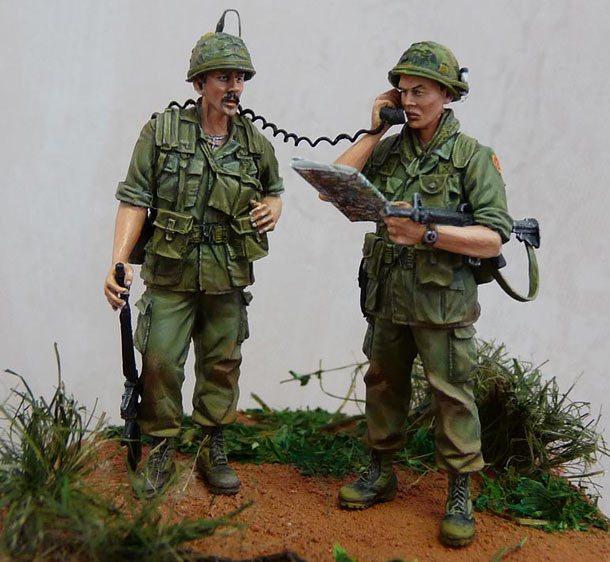 Figures: Officer and RTO. Vietnam ’68