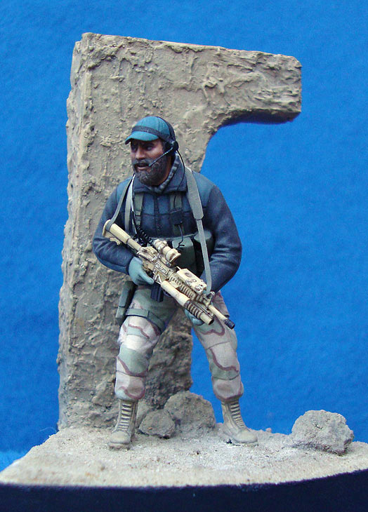Figures: U.S. Special Forces trooper, Afghanistan, 2001, photo #1