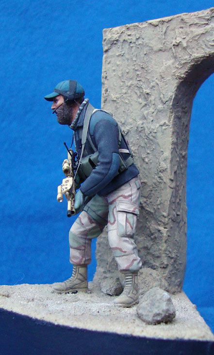 Figures: U.S. Special Forces trooper, Afghanistan, 2001, photo #2