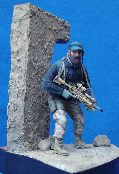 Figures: U.S. Special Forces trooper, Afghanistan, 2001, photo #3