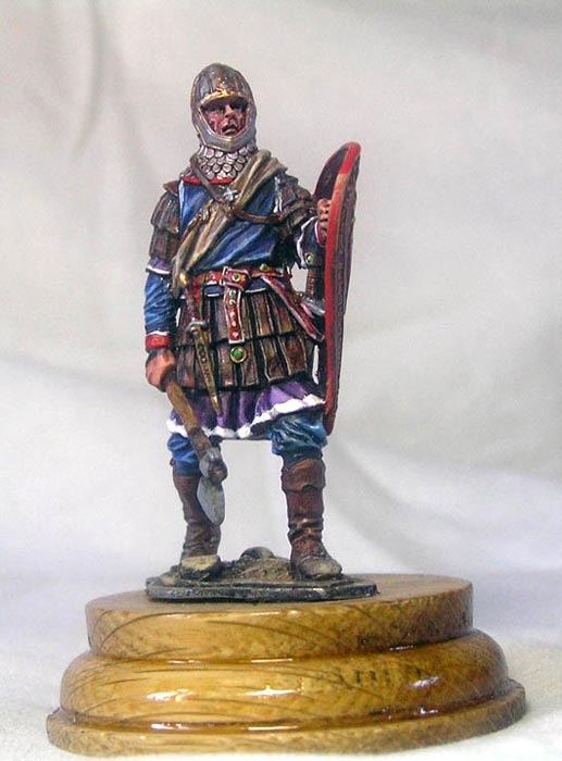 Figures: Novgorod home guard warrior, XIV century, photo #1