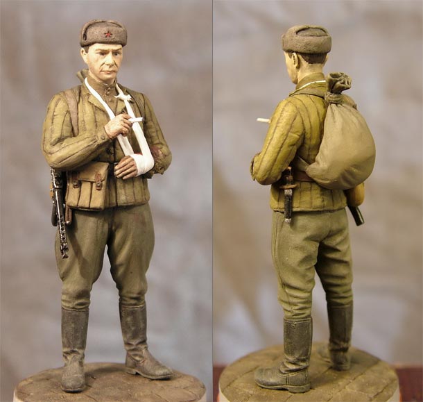 Figures: Wounded Red Army trooper