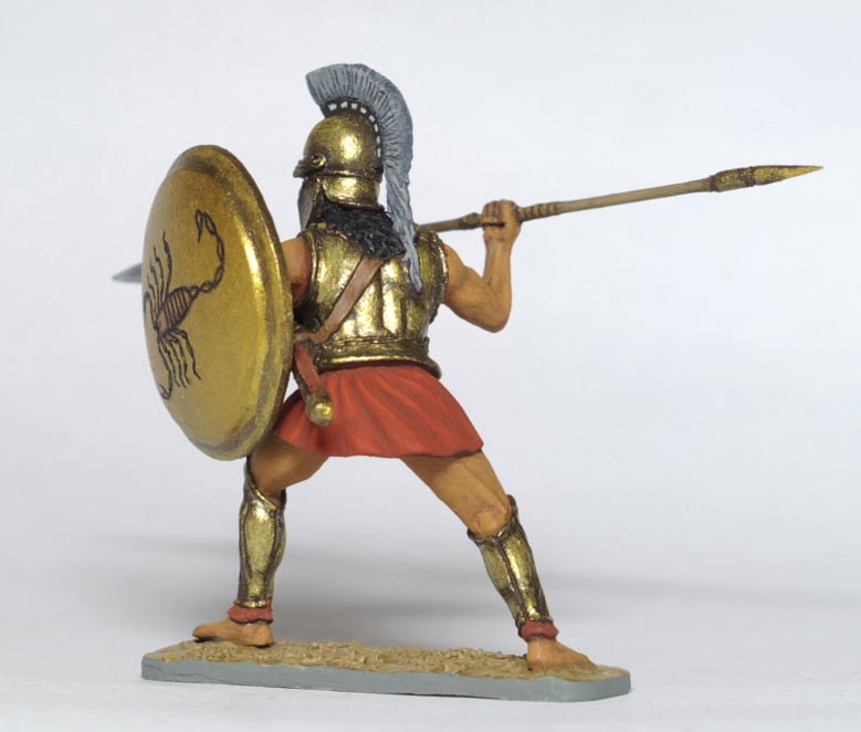 Figures: Spartan hoplite, early V century B.C., photo #3