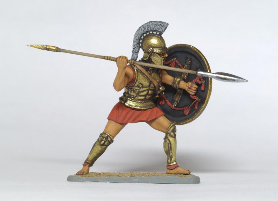 Figures: Spartan hoplite, early V century B.C., photo #6