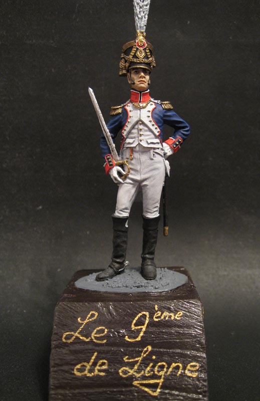 Figures: Officer, 9th line regt., France, 1809, photo #1