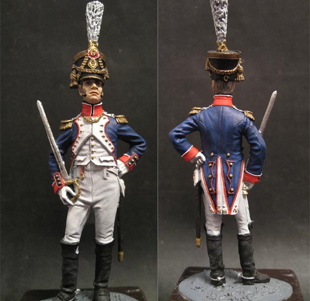 Фигурки:  Офицер 9-ого линейного полка.Франция. 1809г.