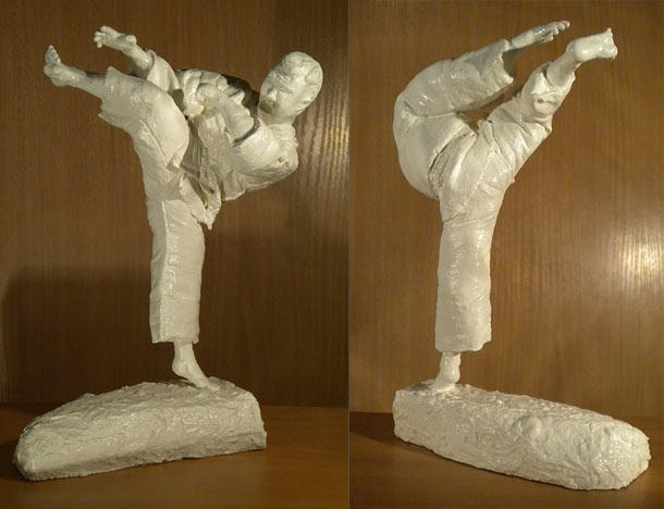 Скульптура: Маваси-гери дзёдан тюсоку