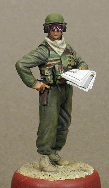 Figures: U.S. tank crewman, Iraq, 2003 (No.2), photo #4