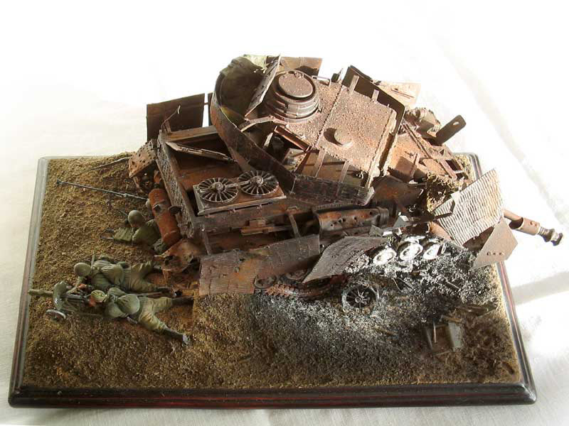 Dioramas and Vignettes: Panzer IV knocked out, photo #6