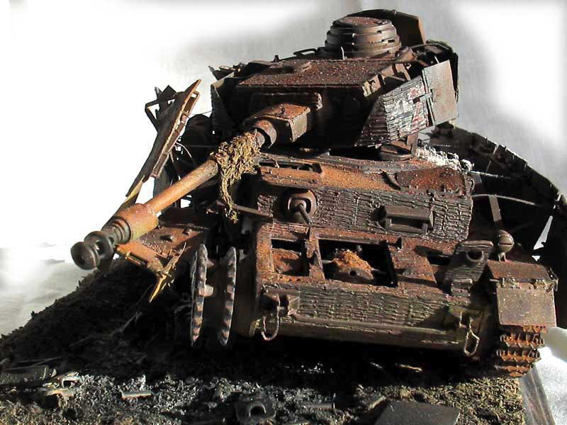 Dioramas and Vignettes: Panzer IV knocked out, photo #7