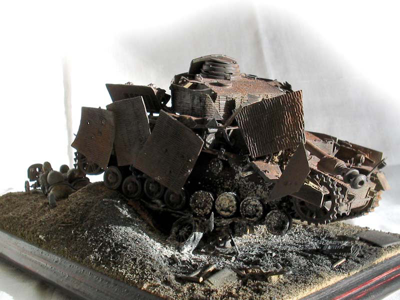 Dioramas and Vignettes: Panzer IV knocked out, photo #9