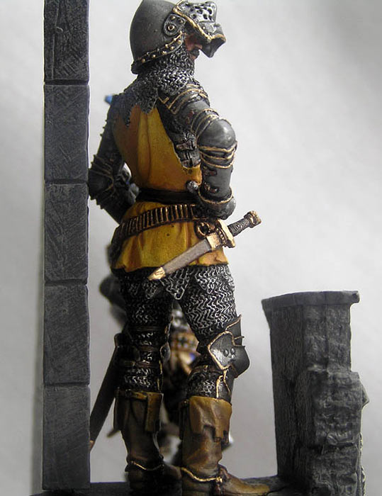 Dioramas and Vignettes: Italian knights in castle, XIV century, photo #8
