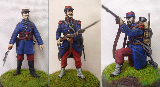 Figures: French line infantry, 1870-71