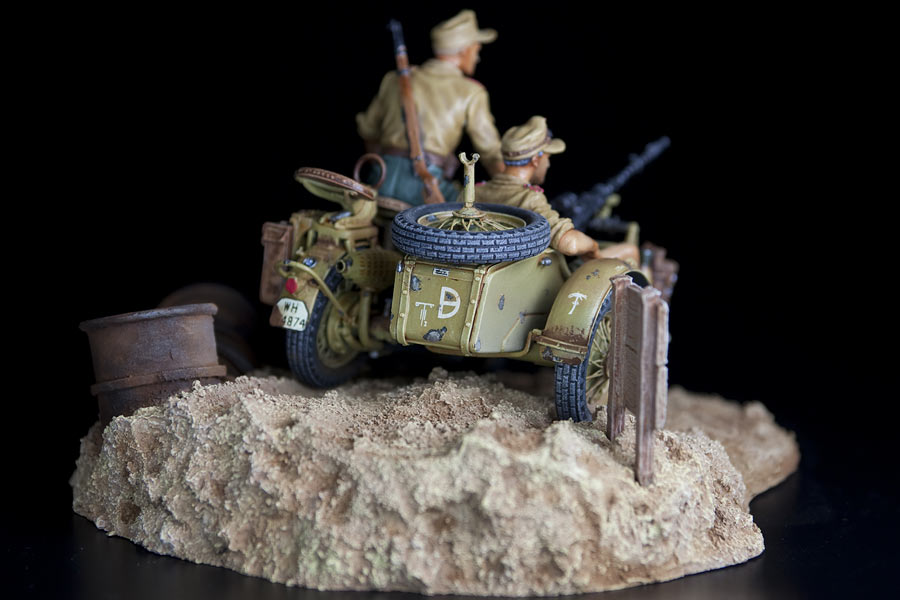 Dioramas and Vignettes: German motorcycle with crew, 21st Pz.Div., photo #5