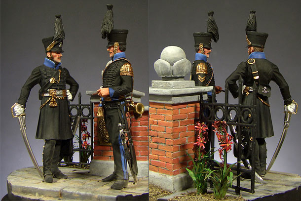 Dioramas and Vignettes: Braunschweig Hussars, 1814