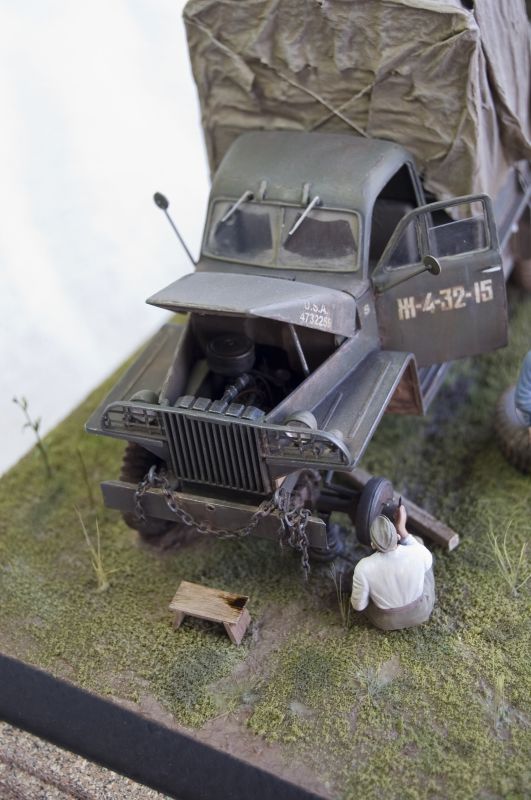 Dioramas and Vignettes: Studebaker US6. Roads of War, photo #9
