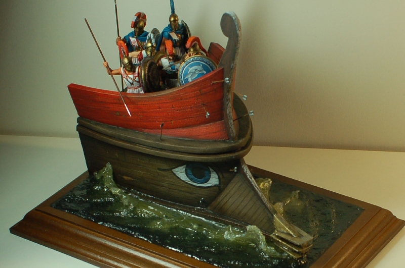 Dioramas and Vignettes: Greek warriors on the ship, photo #1