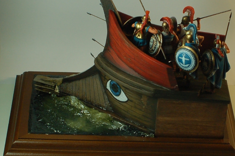 Диорамы и виньетки: Греческие воины на корабле, фото #4